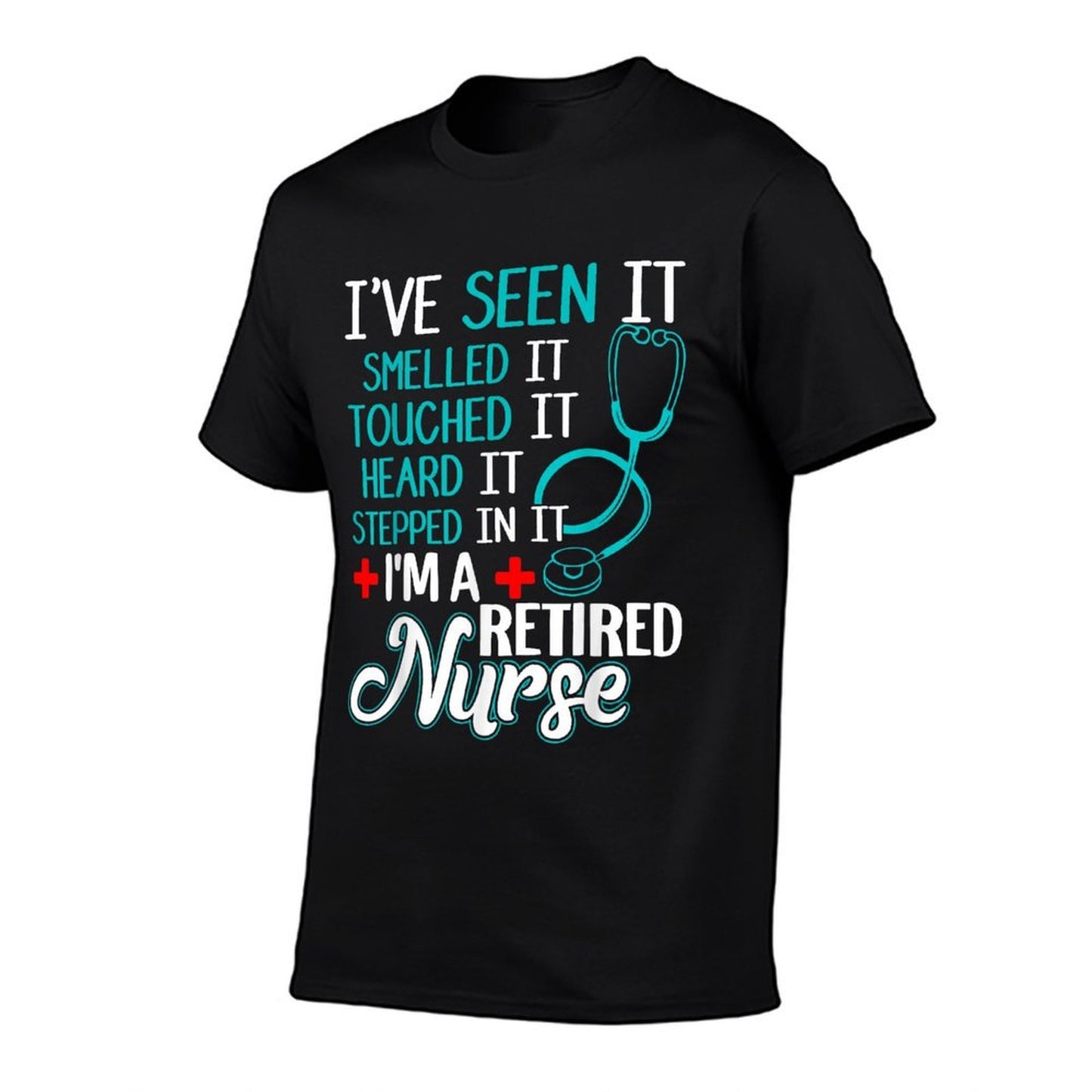 Funny Nurse Retirement Shirt - Retired Nurse Gift  Heathered Texture T-Shirt