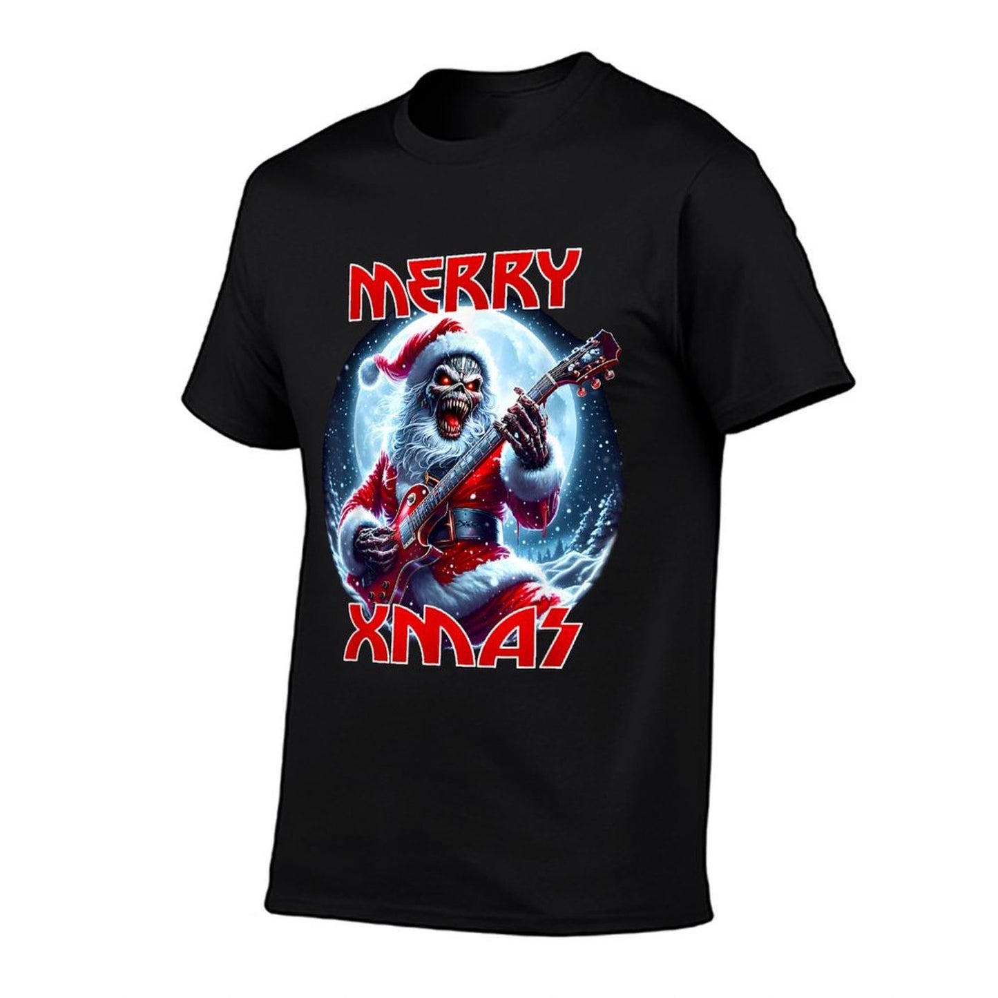 Merry Christmas Heavy Metal Band Death Metal Vintage Santa  Vintage-inspired T-Shirt