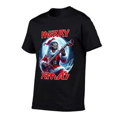 Merry Christmas Heavy Metal Band Death Metal Vintage Santa  Vintage-inspired T-Shirt