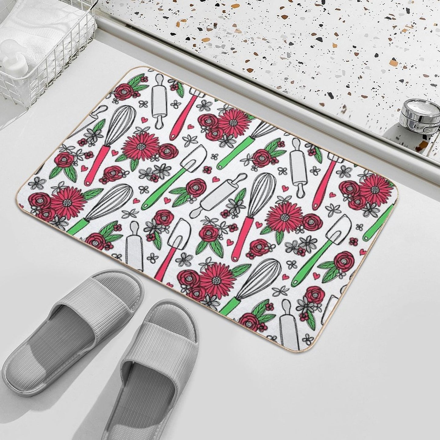 Holiday Cooking & Baking  Dirt-Trapping Bath Mat