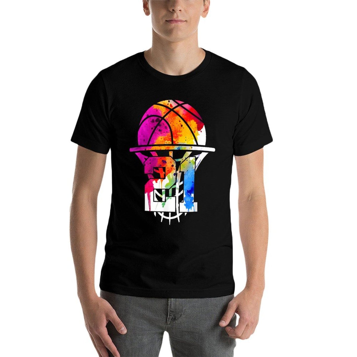 21 YEARS BASKETBALL 21ST BIRTHDAY  Moisture-wicking T-Shirt