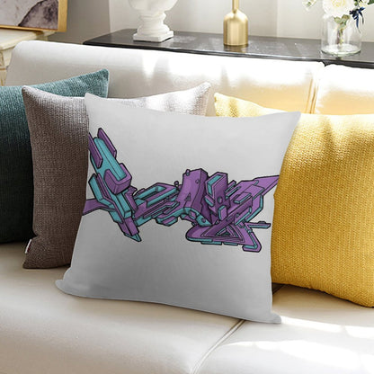 Grape Ice Soft High-Density Material Throw Pillow
