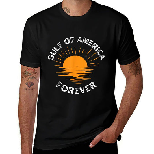 Gulf of USA America Retro Throwback Design Relaxed-fit T-Shirt
