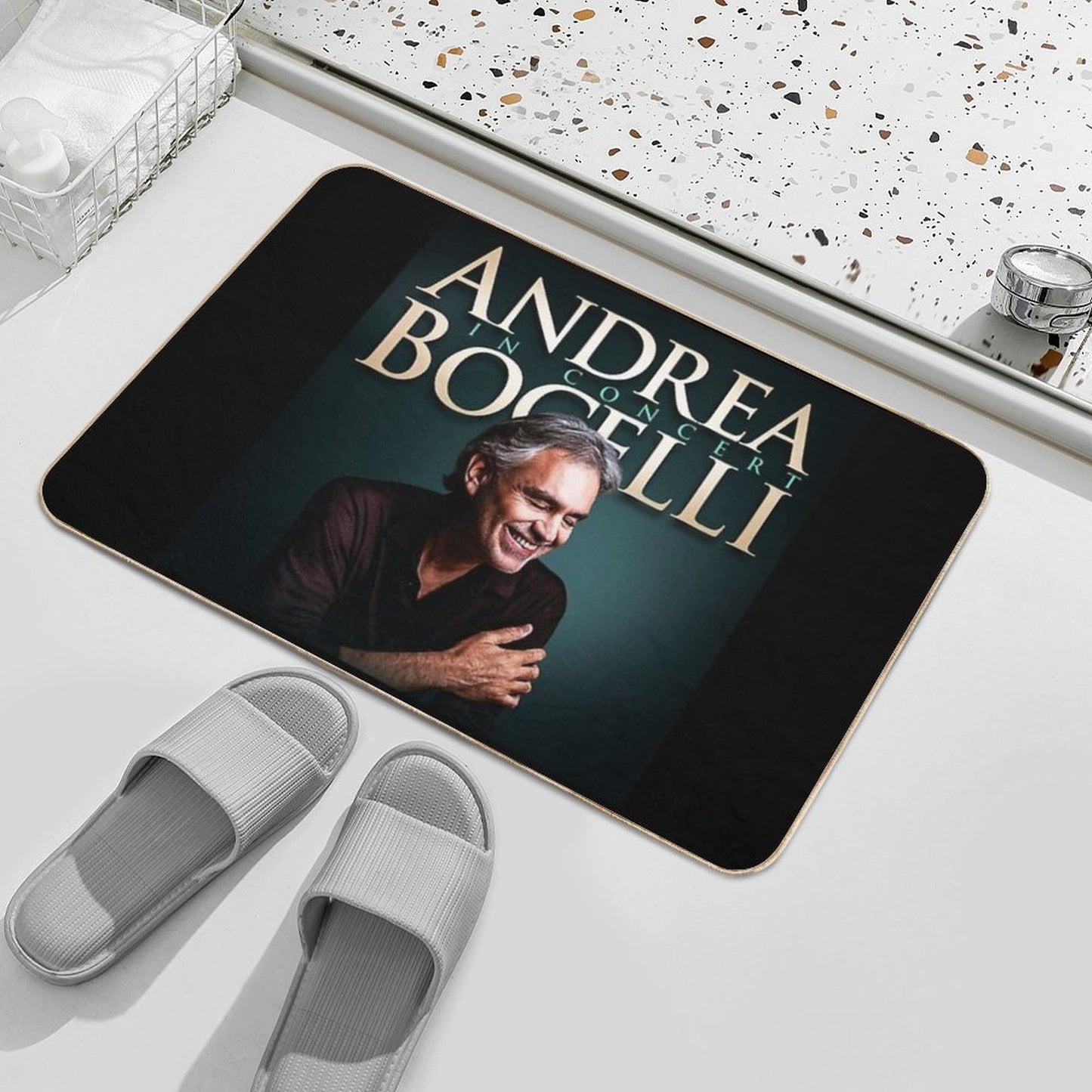 Best Tour Singer Man ANDREA BOCELLI Best Selling  Eco-Friendly Bath Mat