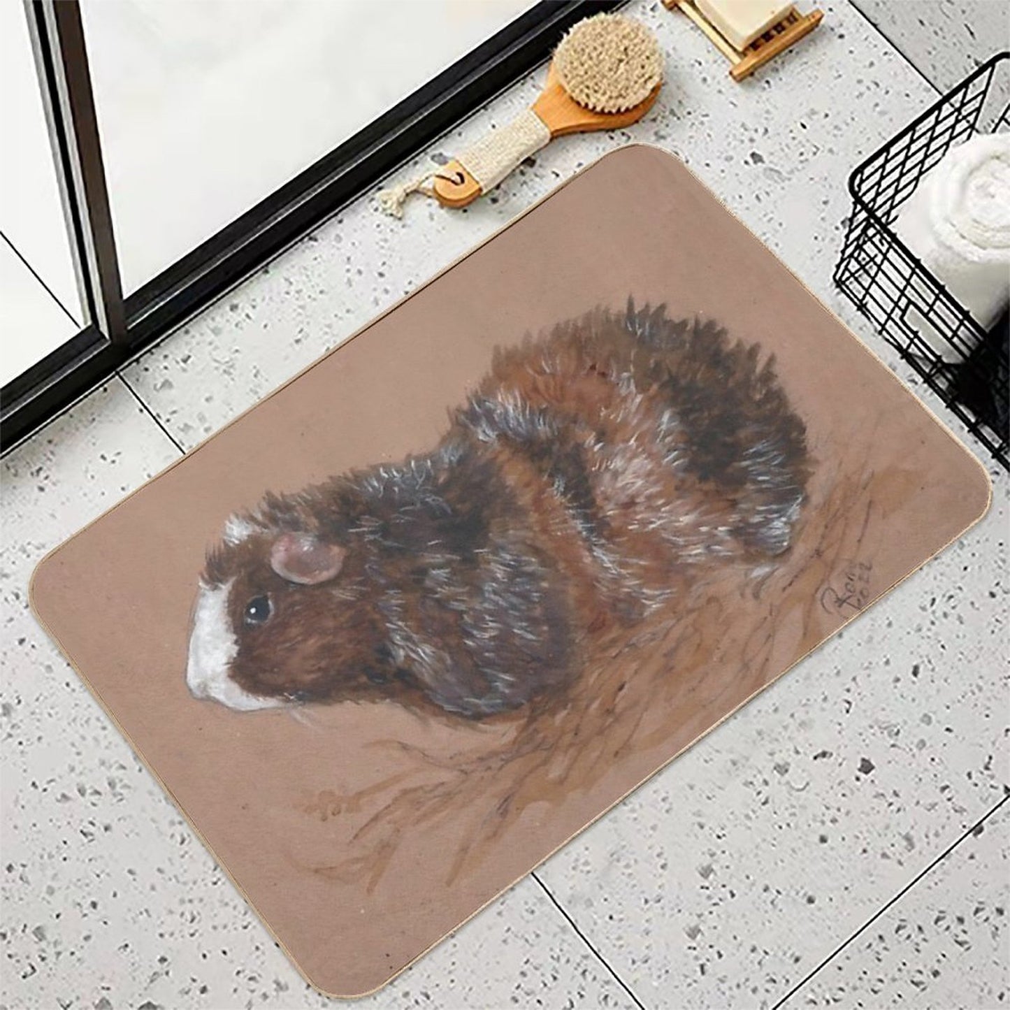 Roan Guinea Pig Durable Bath Mat