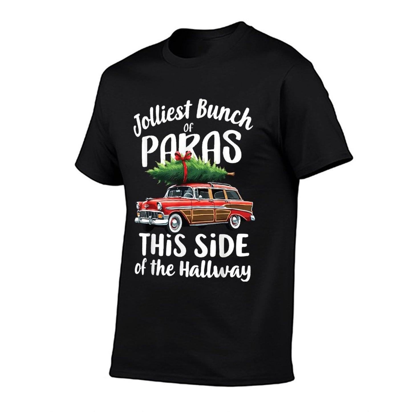 Funny Xmas Jolliest Bunch Of Paras This Side Of The Hallway  Durable T-Shirt