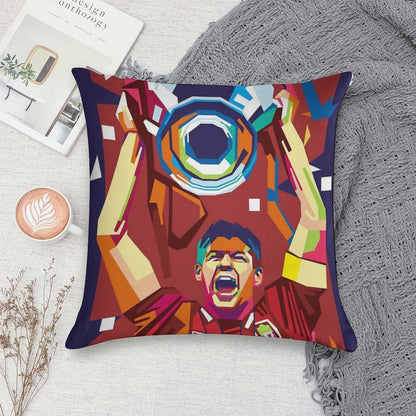 Steven Gerrard Champions 2005 Soft Fade-Resistant Throw Pillow