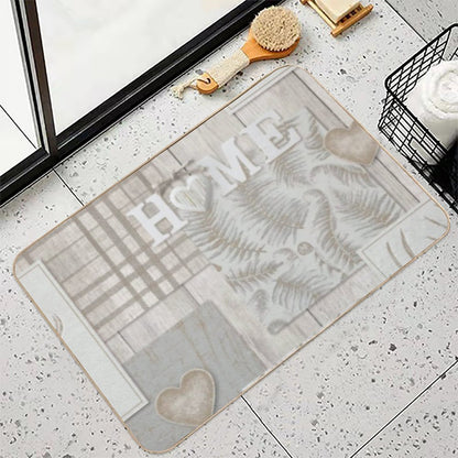 Home Collage  Stain-Proof Bath Mat