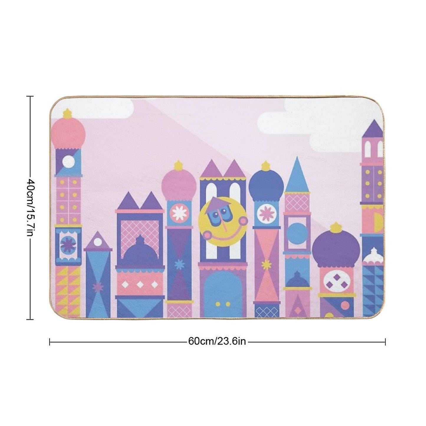 It's A Small World after All  Odorless Bath Mat