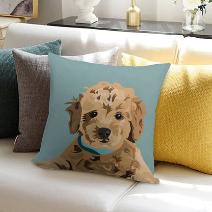 Golden Doodle Soft Bedroom Essential Throw Pillow