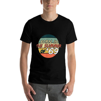 Born In The Summer Of 1969 50th Birthday Vintage  High-quality Stitching T-Shirt