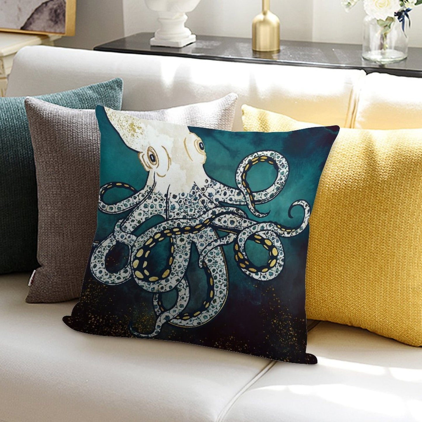 Underwater Dream VII Soft Warmth Comfort Throw Pillow