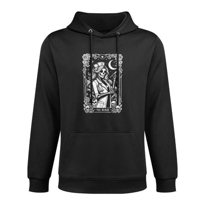The Nurse Skeleton Tarot Card Funny Nursing Nurse RN LPN NP Customizable Surface Hoodie