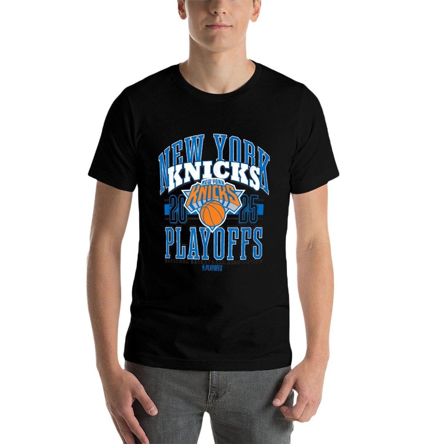 NBA Official New York Knicks 2025 Playoffs Showtime Lightweight T-Shirt