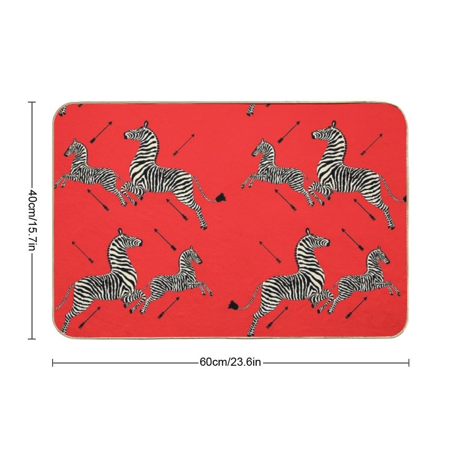 The Tenenbaums Zebra!  Multi-Purpose Bath Mat