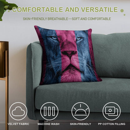 Aston Villa Lion Soft High-Density Material Throw Pillow