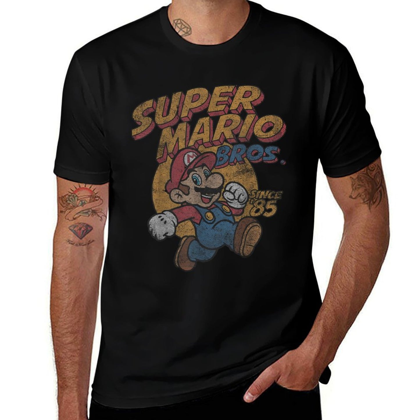 Super Mario Bros. Since '85 Vintage Poster Cotton T-Shirt