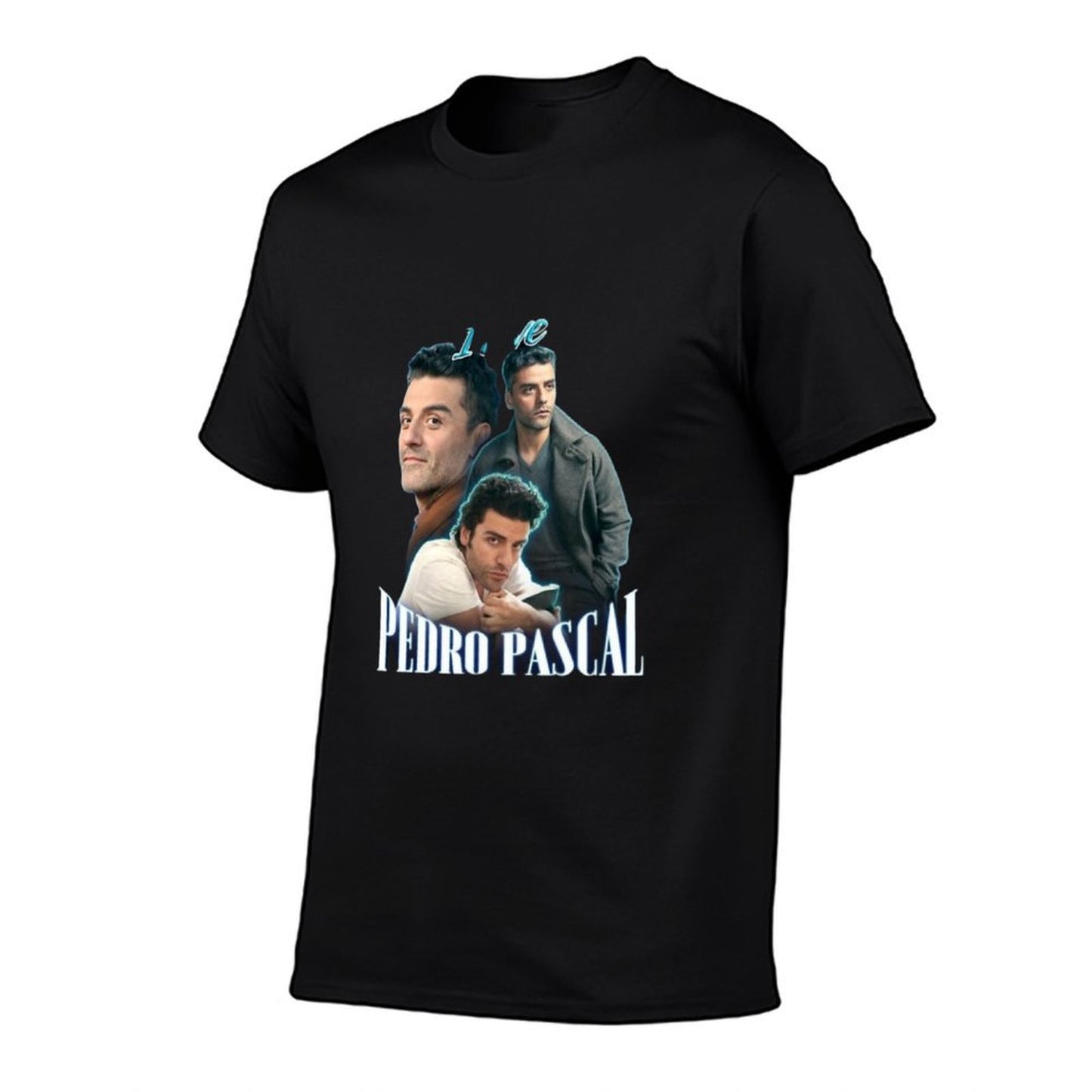 I Love Pedro Pascal Oscar Isaac Cursed Fan Collage  Polyester Blend T-Shirt