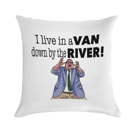 Down By The River- Matt Foley (Raised Hands) Soft Fade-Resistant Throw Pillow