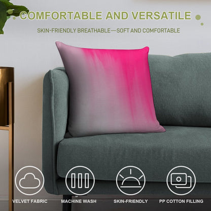 SIN Soft Short Plush Fabric Throw Pillow