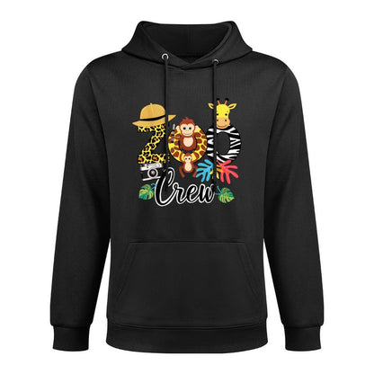 Zoo Giraffe Crew Safari Animal Zoo Keeper Kids Costume Gifts Shrink-Resistant Hoodie