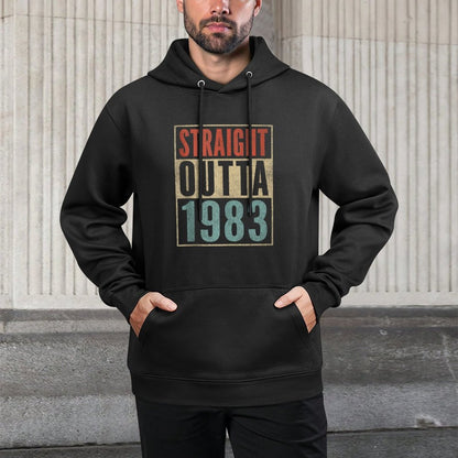 Straight Outta 1983 Funny 40th Birthday 41 Years Old Layering Staple Hoodie