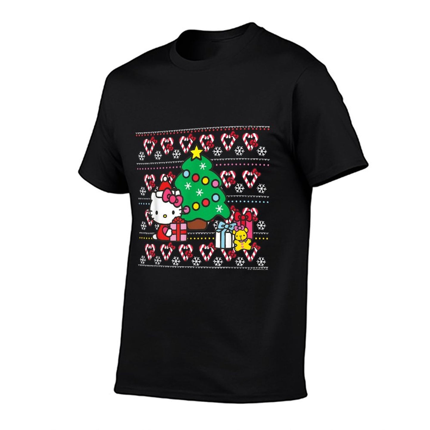Hello Kitty Candy Cane Christmas Sweater  Affordable Price T-Shirt