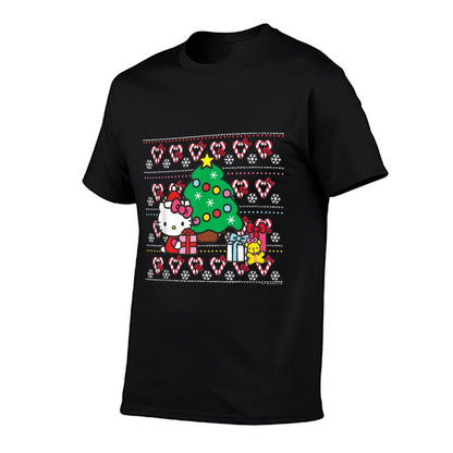 Hello Kitty Candy Cane Christmas Sweater  Affordable Price T-Shirt