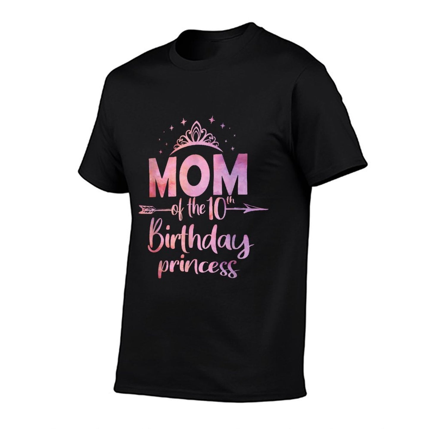 Mom Of The 10th Birthday Princess Girl 10 Years Old B-day  Eco-friendly Material T-Shirt