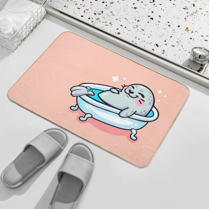 Self Care Day Seal  Odorless Bath Mat