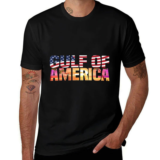 Retro Gulf Of USA America Flag Est 2025 Gulf Mexico Breathable T-Shirt