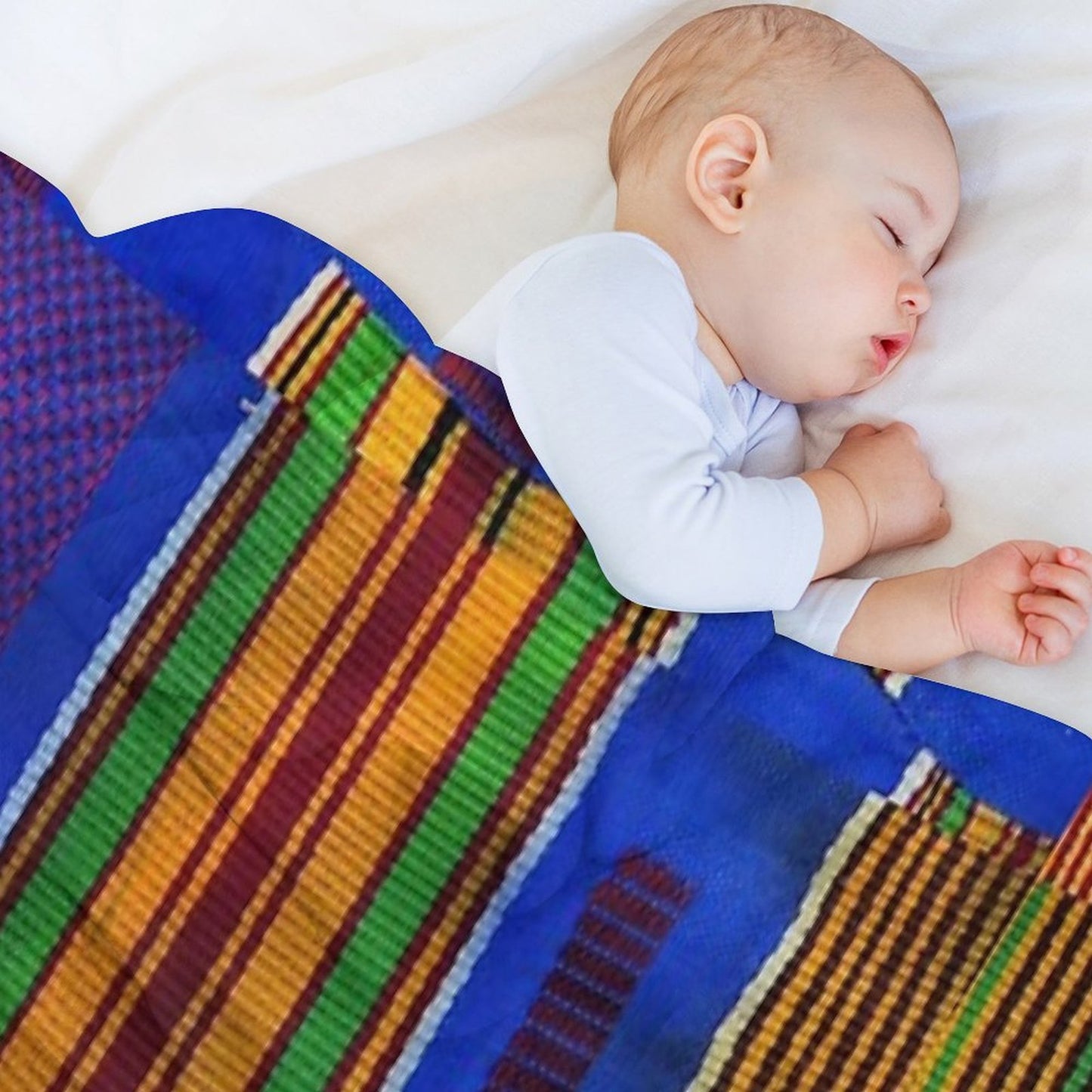 Kente Cloth Ghana West African Print Wrinkle-free Throw Blanket