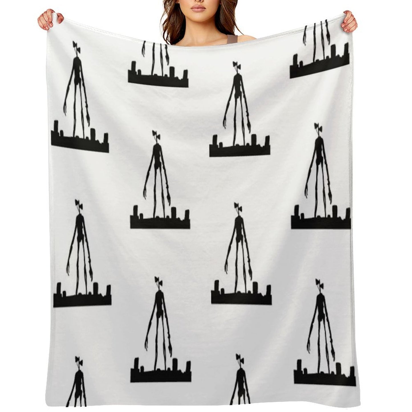 Siren Head Multi-functional Throw Blanket