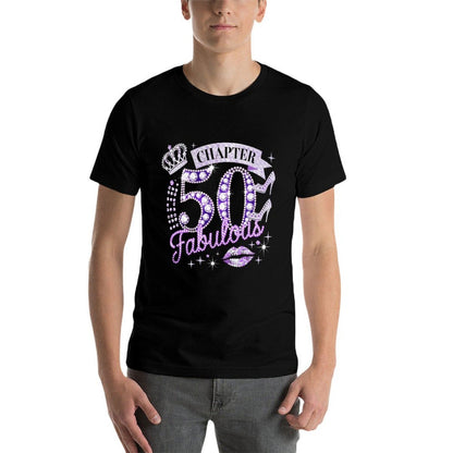 50th Birthday Decorations for Women, 50 And Fabulous  Quick-drying T-Shirt