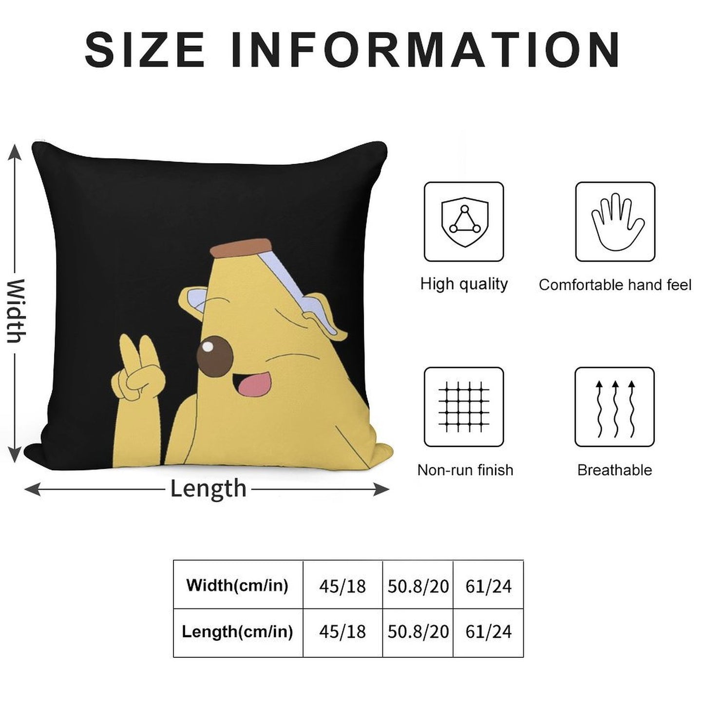 Peely Soft Warmth Comfort Throw Pillow