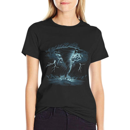 Tornado Tshirt For Kids Toddler Weather Meterologist Storm  Heathered Texture T-Shirt