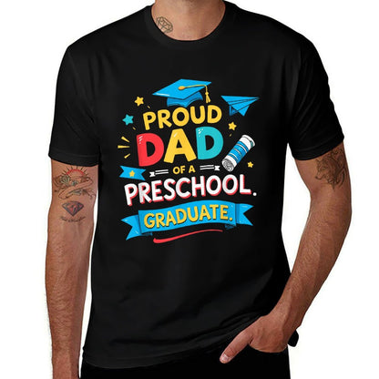 Proud Dad of A 2025 Preschool Pre-K Graduate Graduation  Soft T-Shirt
