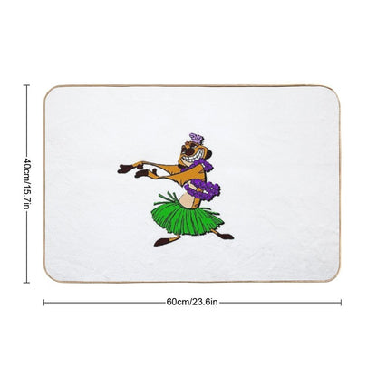 Timon Funny Drawing  2  Absorbent Bath Mat