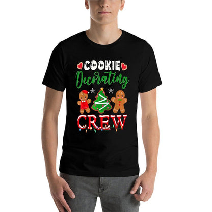 Cookie Decorating Crew Christmas Baker  Oversized Silhouette T-Shirt