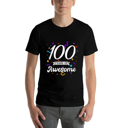 Celebration 100 Year Old of Awesome Birthday Celebrate 100th  Tagless Design T-Shirt