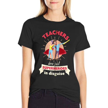 Teachers Are Superheroes in Disguise - Funny BTS T Zip  High-quality Stitching T-Shirt