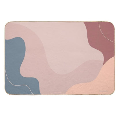 Abstract Waves Pattern  Non-Slip Bath Mat