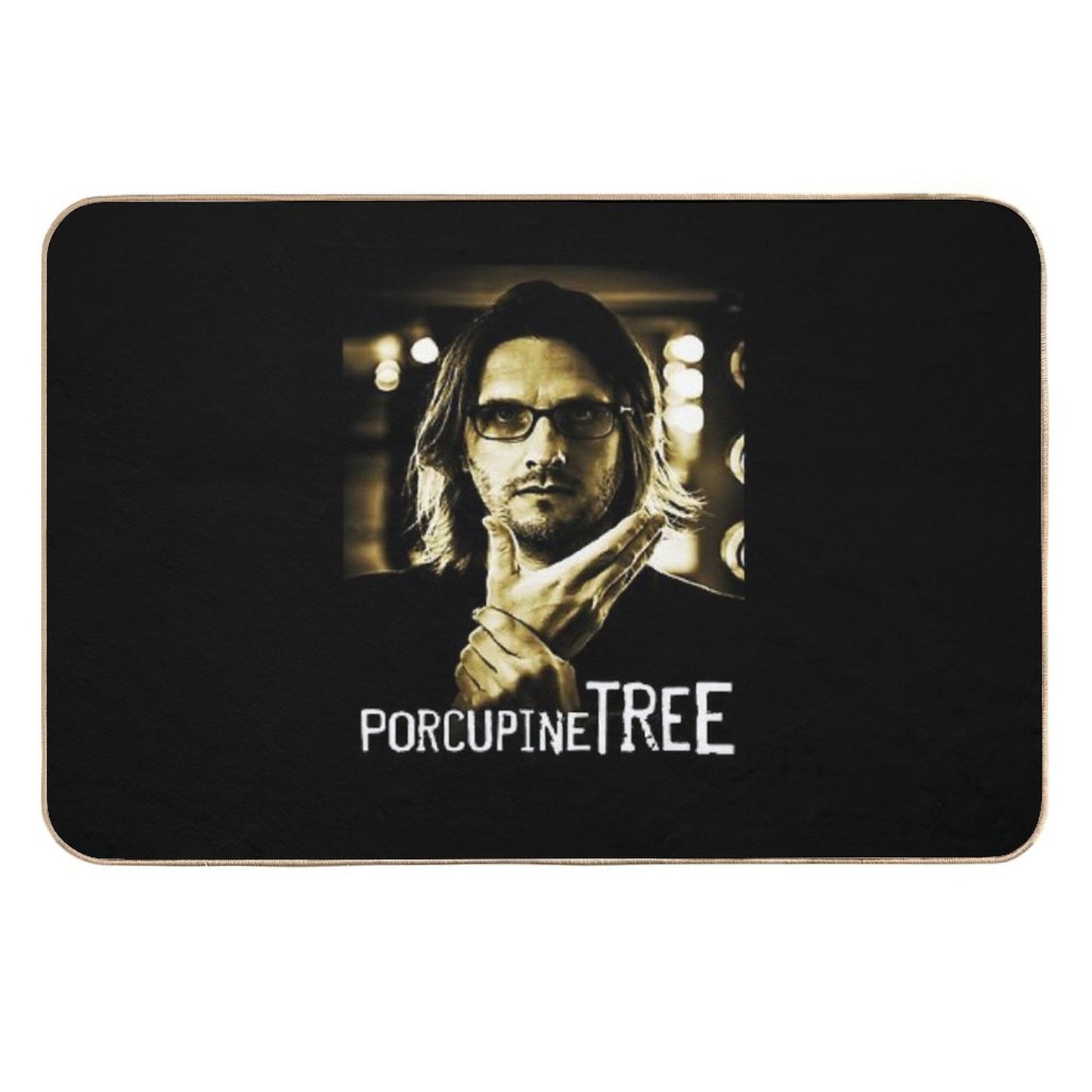 Retro Vintage Porcupine Tree Retro Wave  Dirt-Trapping Bath Mat