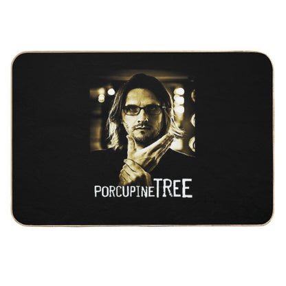 Retro Vintage Porcupine Tree Retro Wave  Dirt-Trapping Bath Mat