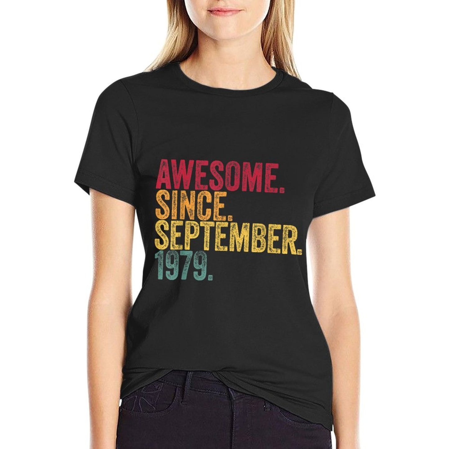 40th Birthday Gifts Funny Born in September 1979 Mens Womens  Durable T-Shirt