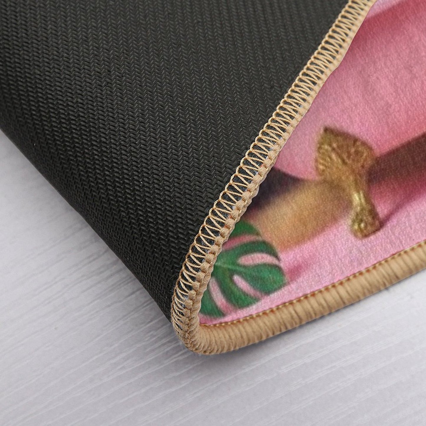 Cats Tropical Pink Bathtub Party  Multi-Purpose Bath Mat