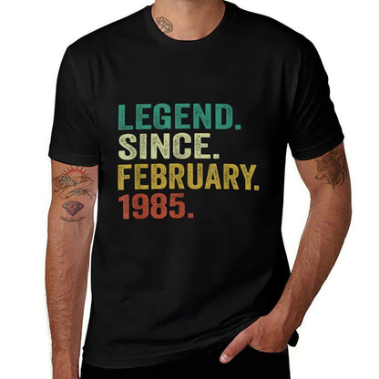 40 Years Old Gifts Legend Since February 1985 40th Birthday  Breathable T-Shirt