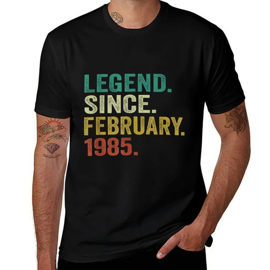 40 Years Old Gifts Legend Since February 1985 40th Birthday  Breathable T-Shirt