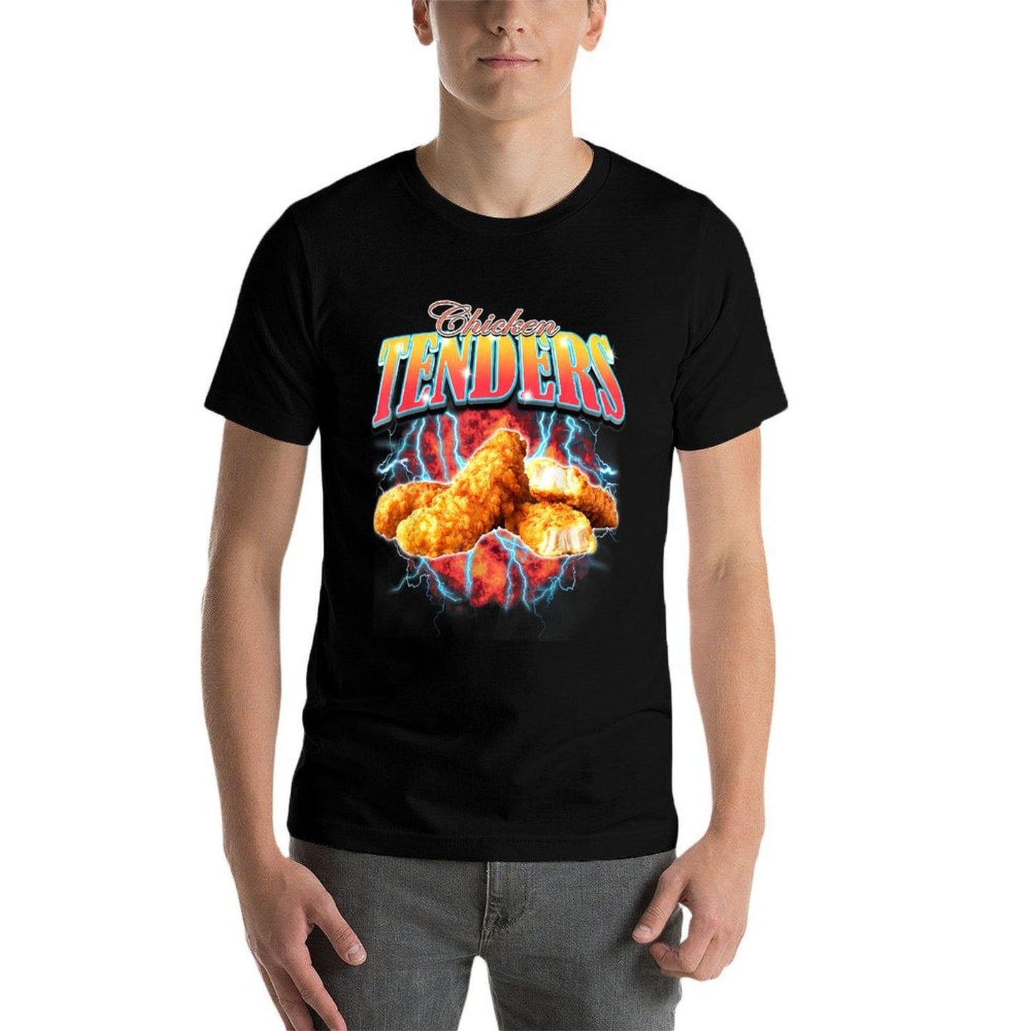 Bootleg Rap Funny Chicken Tenders Vintage 90s Heavy Metal  Affordable Price T-Shirt