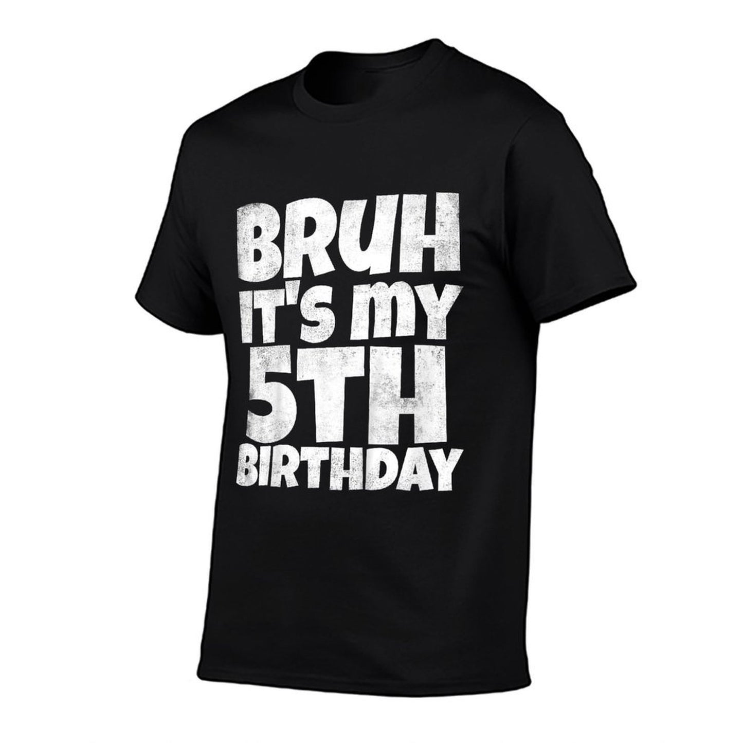 Kids Bruh It's My 5th Birthday Boy Gifts 5 Year Old Five BDay  Slim-fit Cut T-Shirt